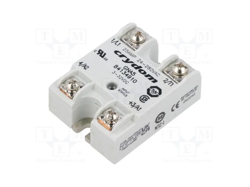 Relé: Semicondutores, Ucoma: 3÷32vdc, 25a, 24÷280vac, No Painel
