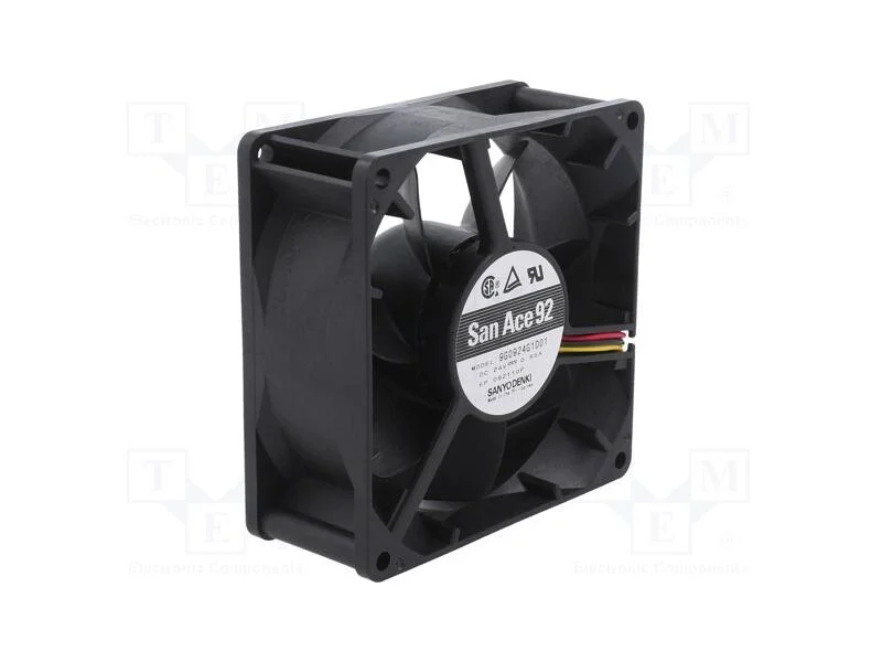 Ventilador: DC, transversal, 24VDC, 92x92x38mm, 1.