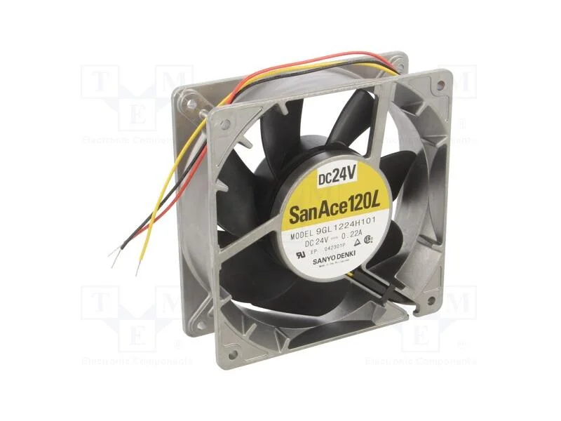 Ventilador: DC, transversal, 24VDC, 120x120x38mm,.