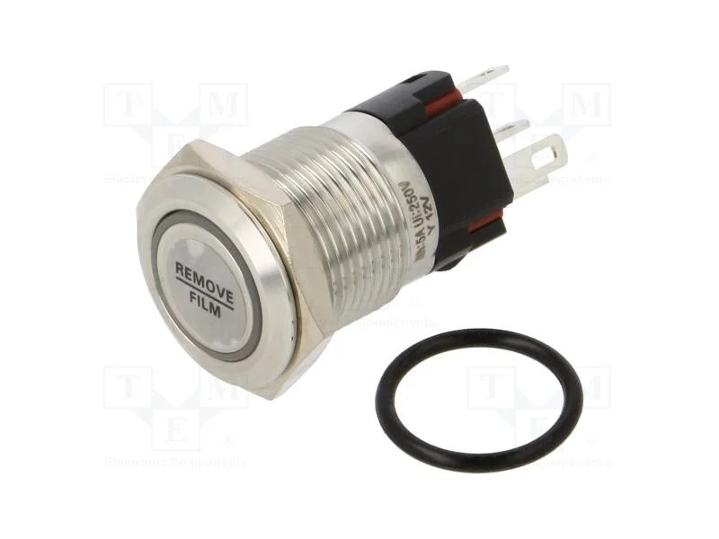 Interruptor: Antivandalismo, Pos: 2, Spdt, 0,5a/220vac, Ip40, 12v