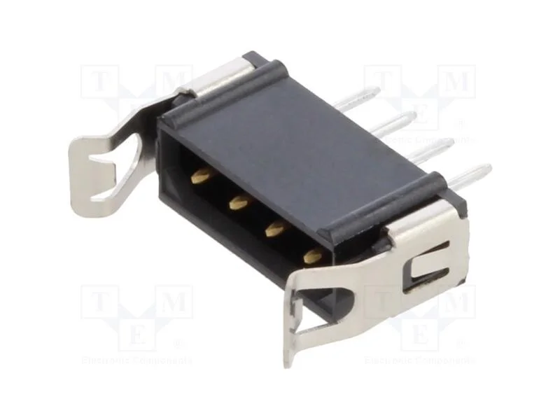 Tomada, Placa- Fio/Placa, Macho, Datamate L-Tek, 2mm, Pin: 4, Tht