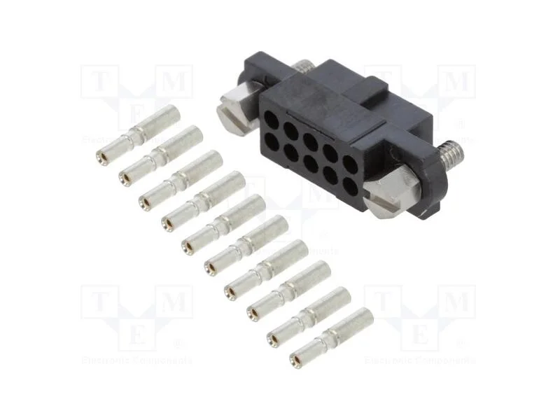 Ficha, Fio-Fio/Placa, Fêmea, Datamate J-Tek, 2mm, Pin: 10, Cerrar