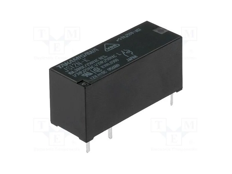 Relé: Eletromagnético, Spdt, Ubobina: 12vdc, 8a, 8a/250vac, Pcb