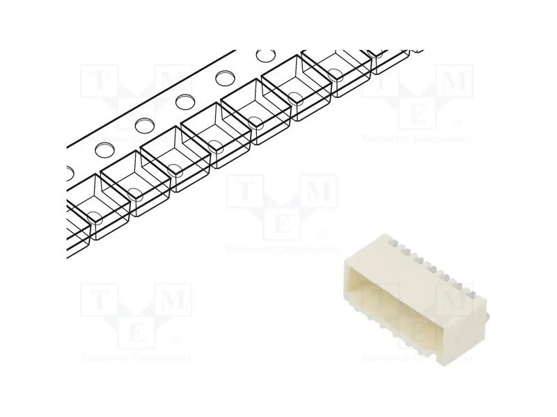 Tomada, Fio-Placa, Macho, Pico-Spox, 1,5mm, Pin: 7, Smt, para Pcb