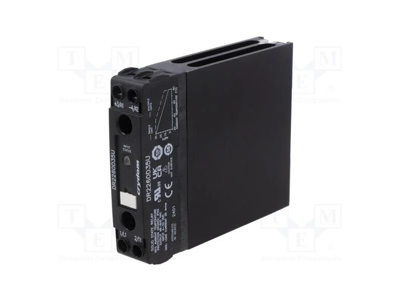 Relé: Semicondutores, Ucoma: 4÷32vdc, 35a, 48÷600vac, -40÷80c