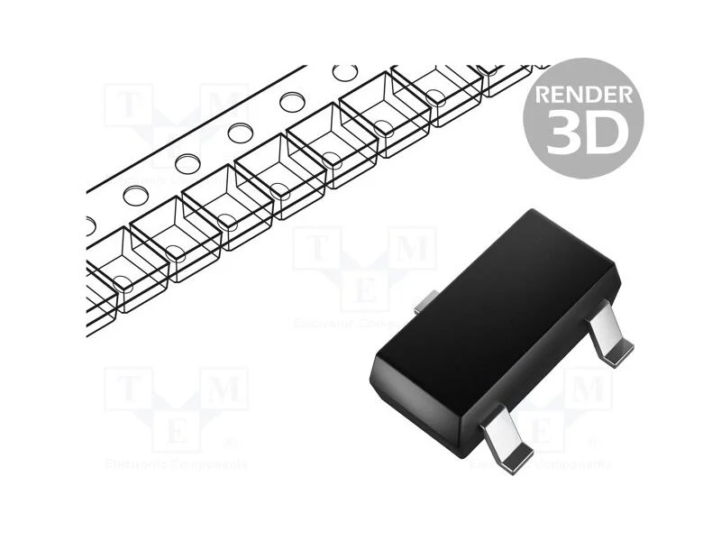 IC: sensor de temperatura, -55&divide;150&deg;C, SOT23, SMD,.