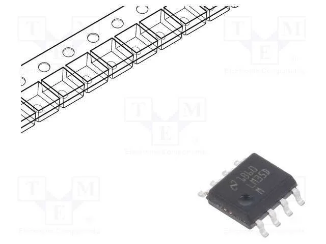 Ic: Sensor de Temperatura; 0÷100°c; So8; Smd; Interface: Analógico