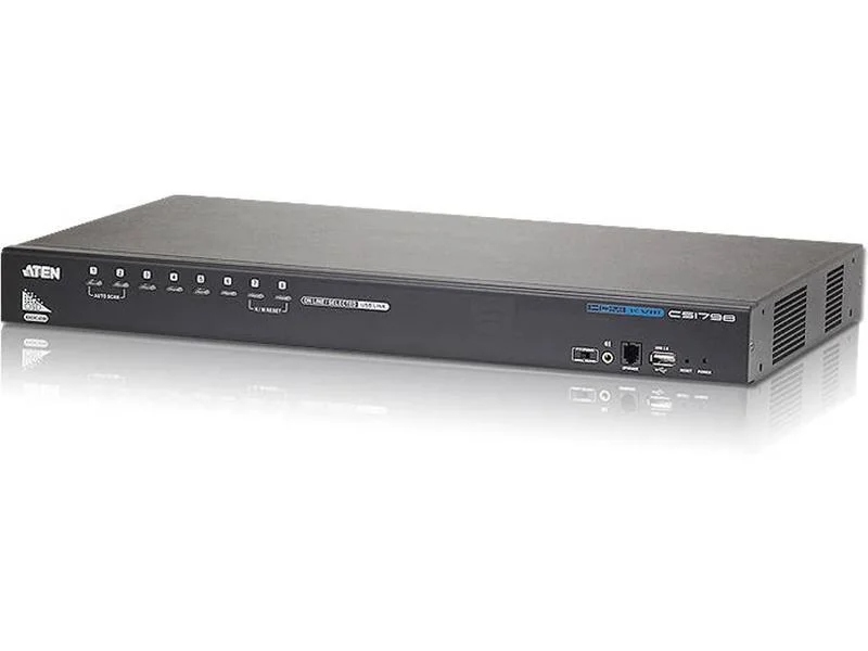 Aten Cs1798 - Kvm / Audio / Usb Switch - 8 Ports - Rack-Mountable