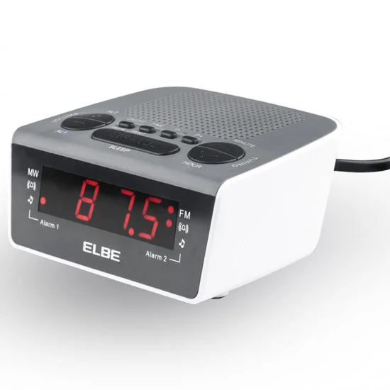 Relógio com Despertador Elbe CR-932 AM/FM Branco