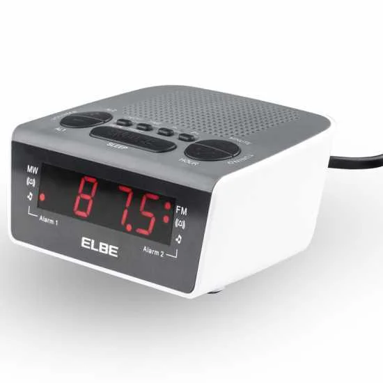 Relógio com Despertador Elbe CR-932 AM/FM Branco