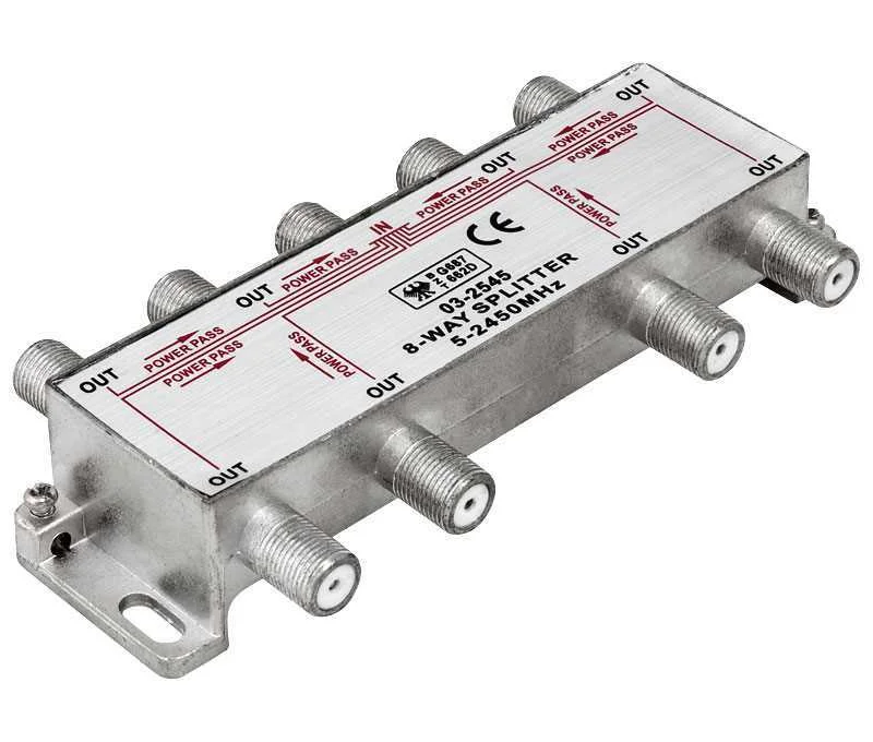 Splitter Tv 1 Entrada 8 Salidas 5-2450mhz