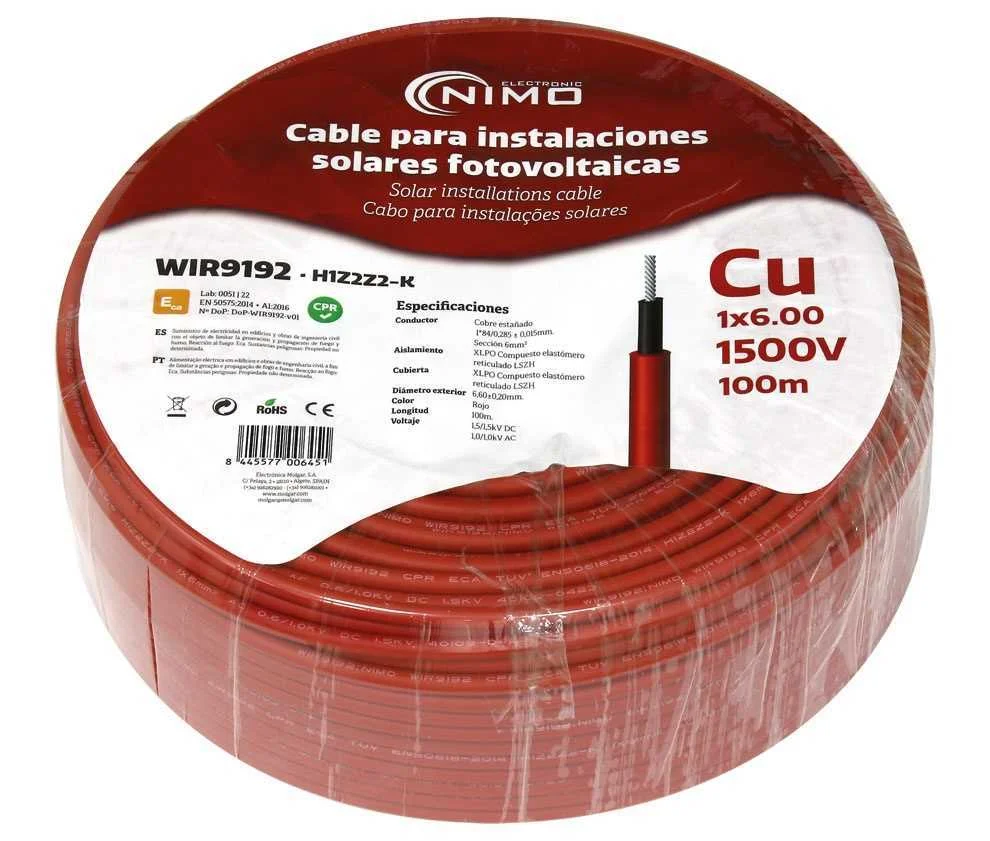 Cabo Fotovoltaico P/ Instalação Interior e Exteior