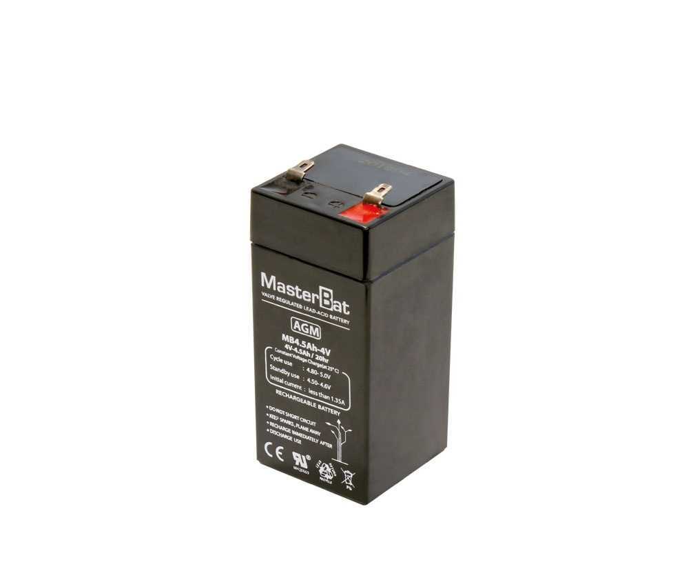 Batería Plomo 4,0v/4,5ah (48,0x102,0x48,0mm)