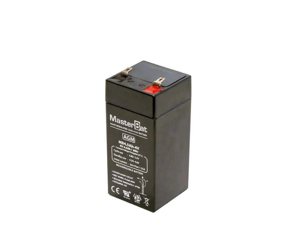 Batería Plomo 4,0v/4,5ah (48,0x102,0x48,0mm)