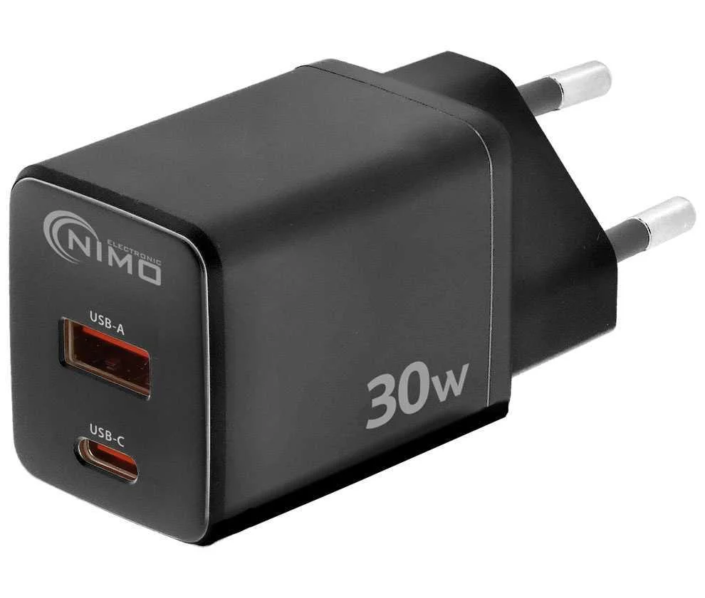 Adaptador Usb-C + Usb-A 30w Power Delivery - Nimo