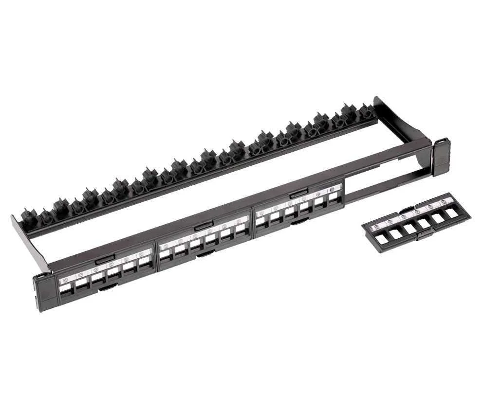 Panel Rack 19"" Patch Panel 24 Puertos Rj45 Utp K.