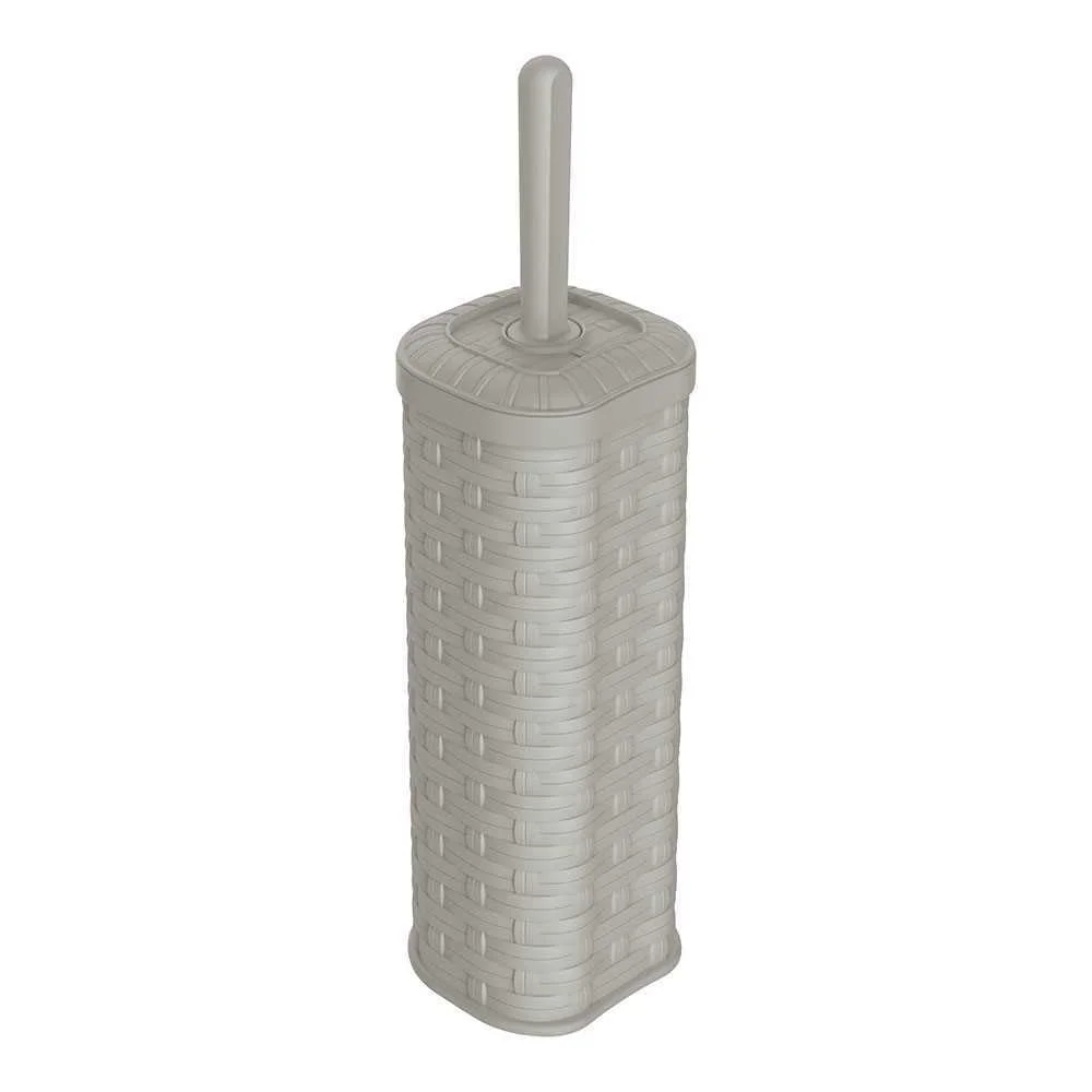 Conjunto de Piaçaba e Suporte Wc Imitação Vime/Ra.