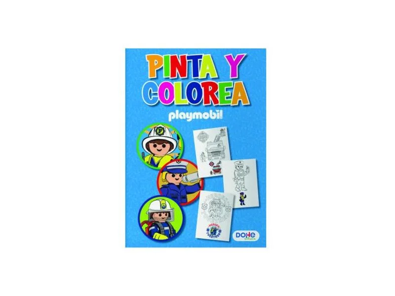 Libros de Colorear A4 - Playmobil - Modelo Police.