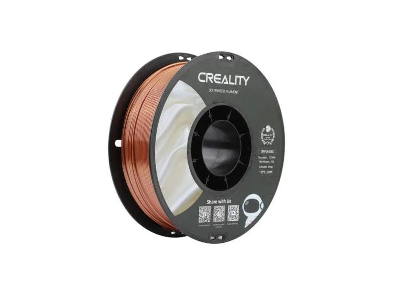 Filamento PLA Creality Silk - 1.75mm - 1kg Marrom