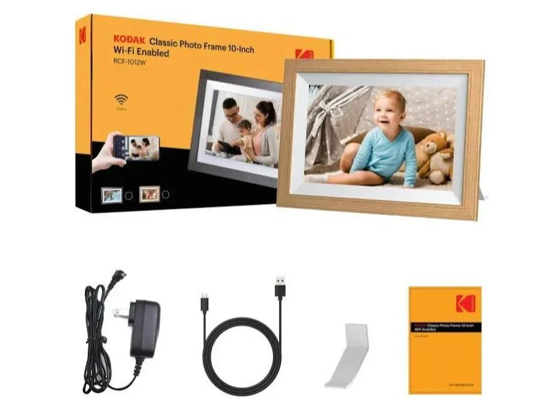 Moldura Digital Kodak RCF-1012W Wi-Fi Preto