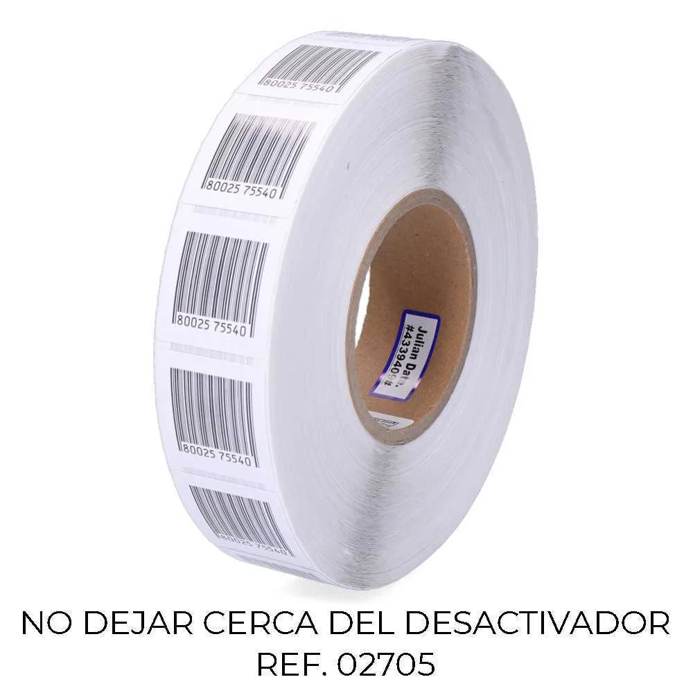 Pack 2000 Etiquetas Anti-Roubo 410 Branca 7909949