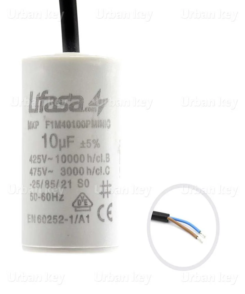 Condensador 10Uf 450V Mka Cabo