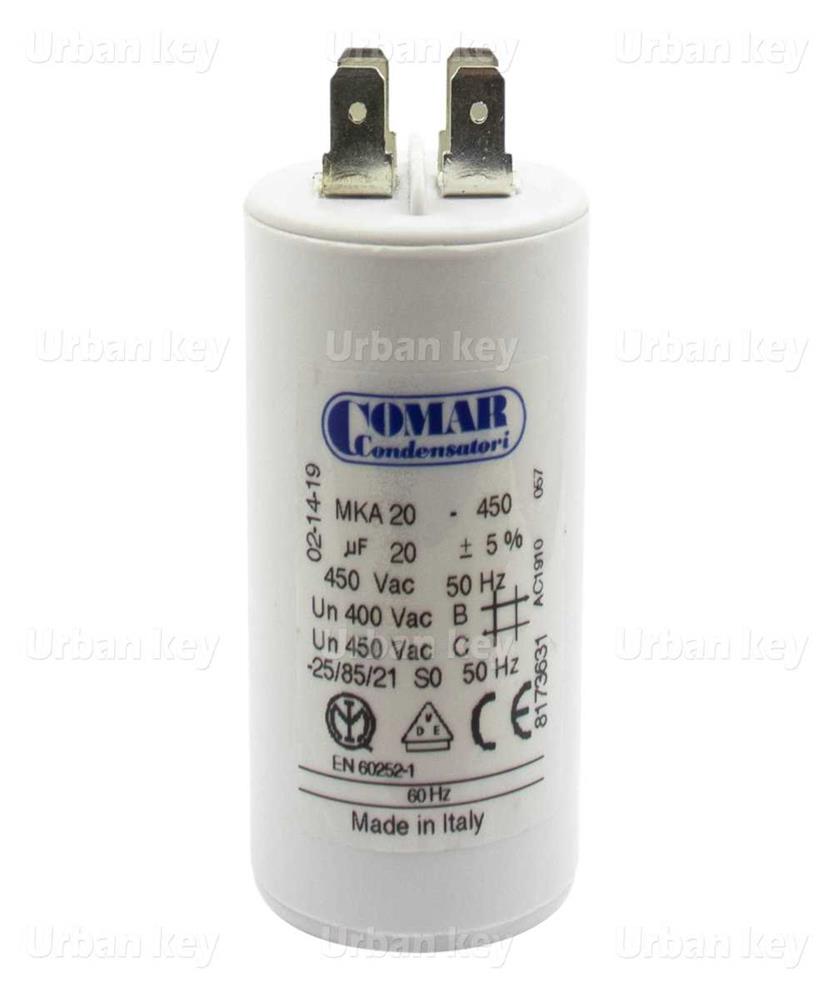 Condensador 20Uf 450V Mka Terminais