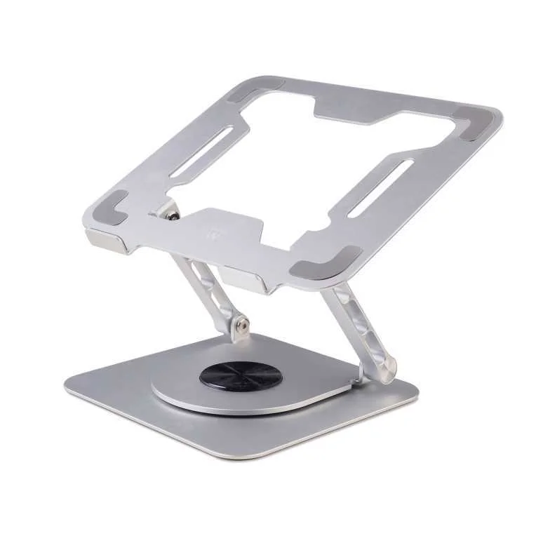 Suporte de Portátil Ewent Ew1267 Aluminum C/ Rotação 360º Prateado