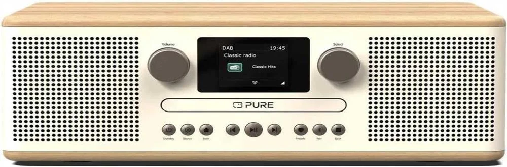Pure Classic C-D6 Rádio DAB+ e FM c/ CD, Bluetooth