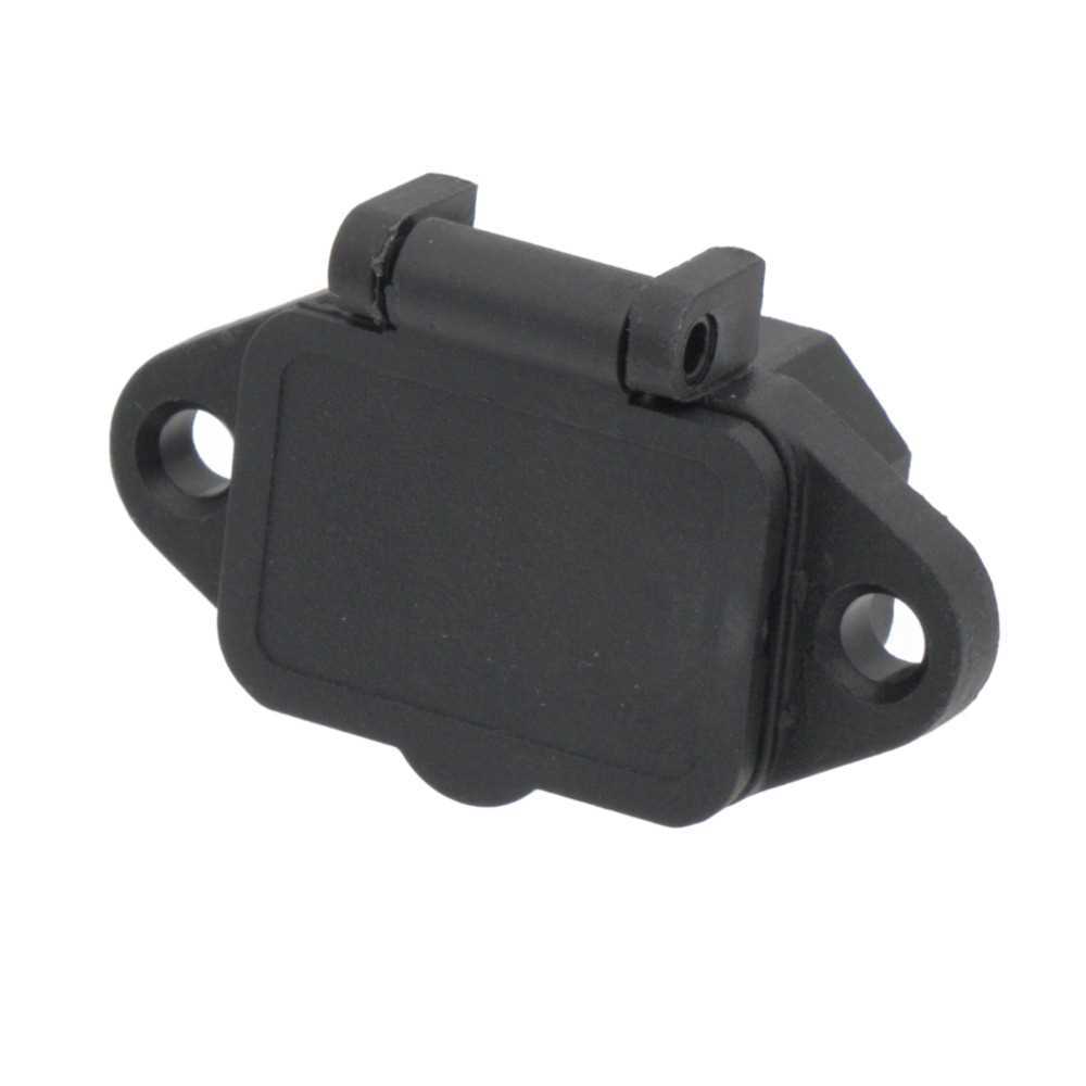 Base Iec C14 Con Patillas para Montaje En Panel - Macho 250/10a (Faston de 4.75mm) Con Tapa Abatible