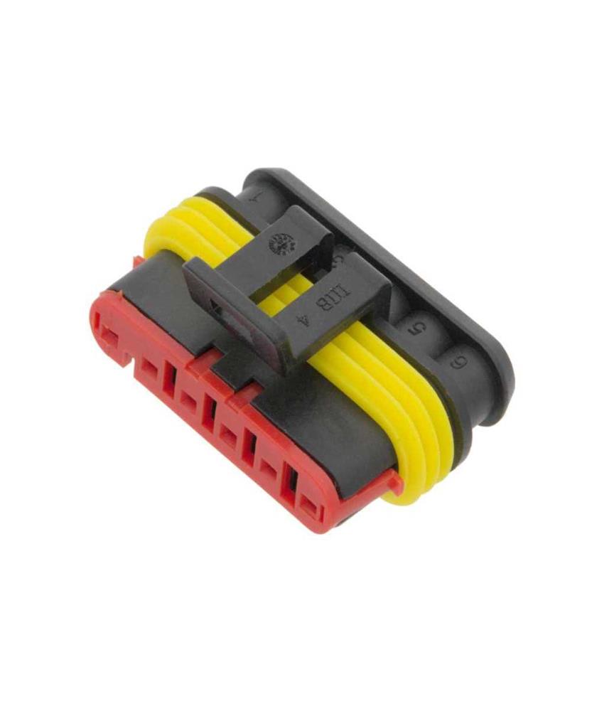Connector Superseal Hembra 6 Contacto, Blister 10u.