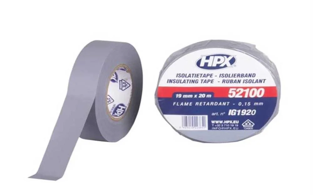 Fita Isolante de Pvc Vde - Cinzenta 19mm X 20m