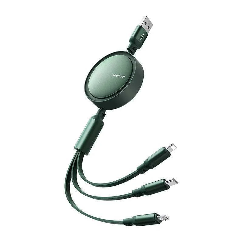 Cabo Usb Mcdodo Ca-7257 3 em 1 1.2m Verde