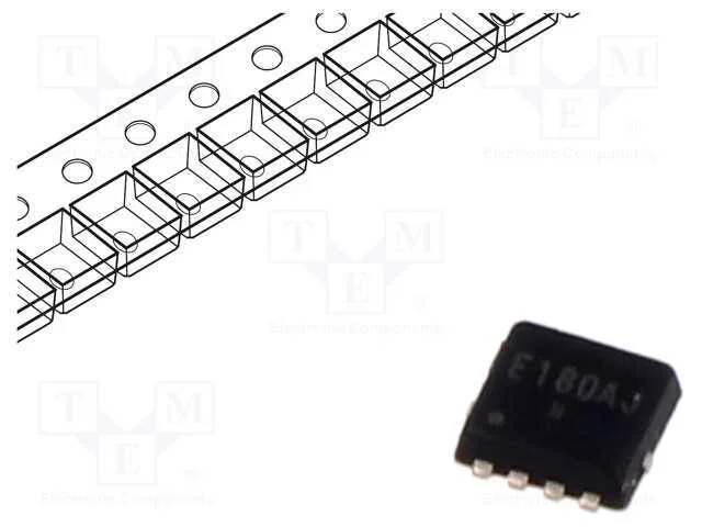 Trans&iacute;stor: N-Mosfet; Unipolar; 30v; 30a; Idm: 72a; 30w; Hsmt8
