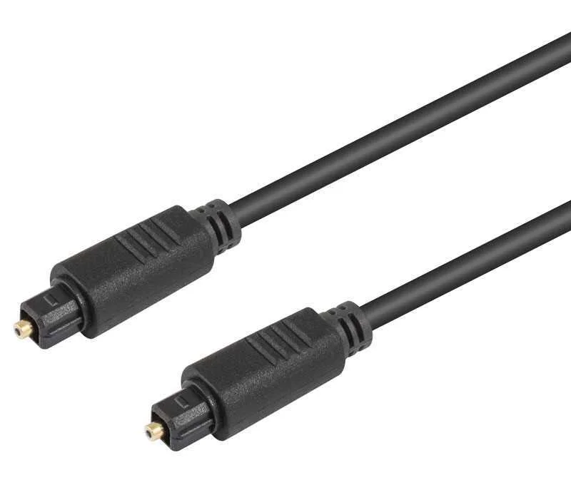 Ligação de Fibra Ótica de 5,0 Mm, Macho Toslink para Áudio