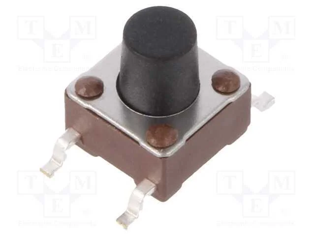 Microinterruptor Tact; Spst-No; Pos: 2; 0,05a/24vdc; Smt; 1,57n
