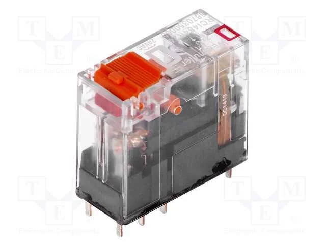 Relé: Eletromagnético; Dpdt; Ubobina: 24vac; Icontactos Max: 15a