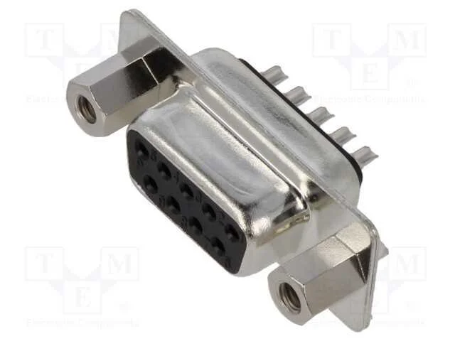 D-Sub, PIN: 9, ficha, fêmea, com cabo, solda, pre.