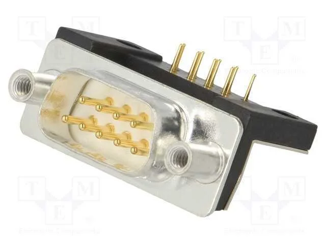D-Sub, PIN: 9, tomada, macho, para painel,para PC.
