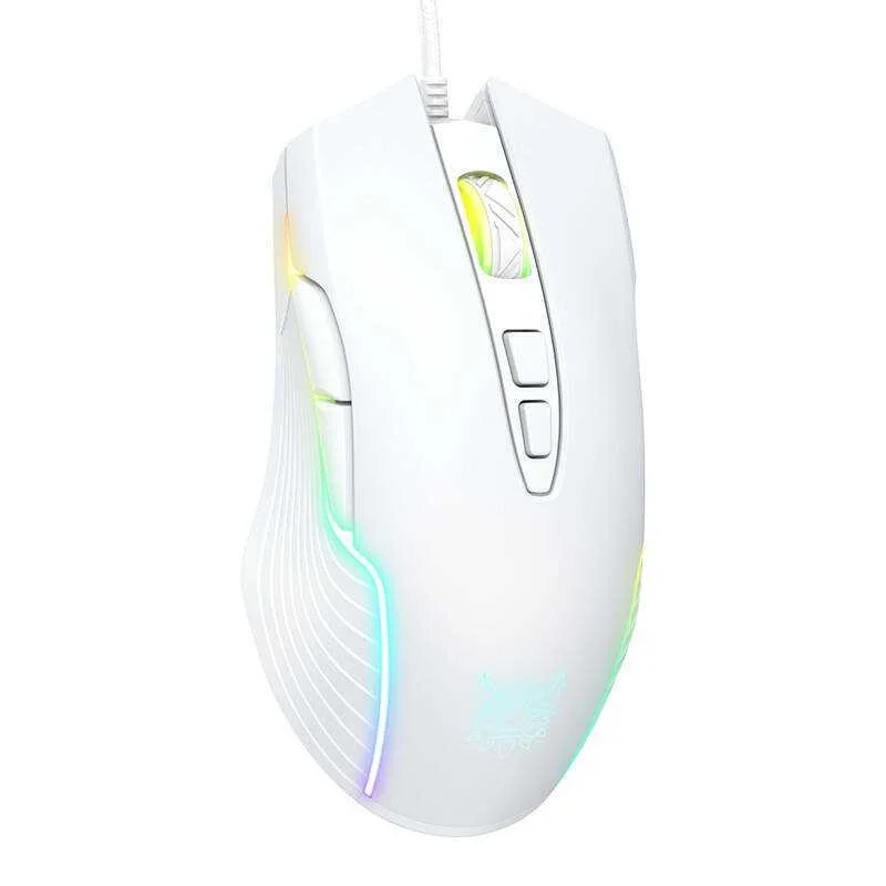Rato para Jogos Onikuma Cw905 Branco com Fios