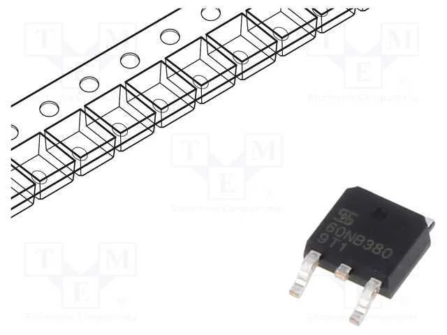 Trans&iacute;stor: N-MOSFET, unipolar, 600V, 6A, 83W, DP.
