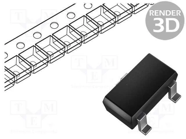 Transístor: N-Mosfet; Unipolar; Sot23