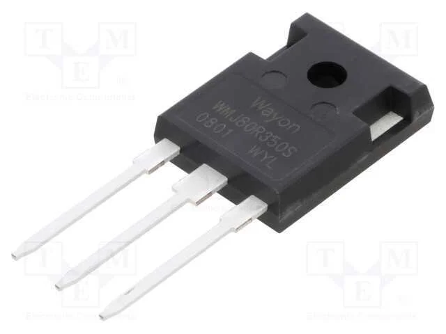 Trans&iacute;stor: N-MOSFET, WMOS S, unipolar, 800V, 8,.