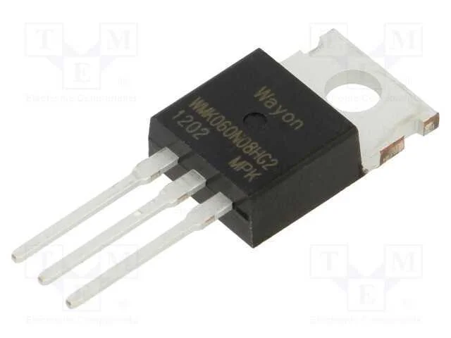 Trans&iacute;stor: N-MOSFET, unipolar, TO220-3