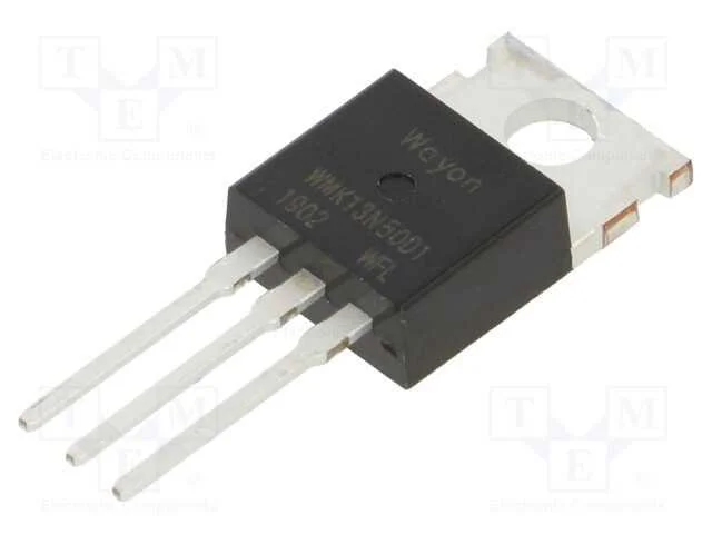 Trans&iacute;stor: N-MOSFET, unipolar, 500V, 13A, TO220-3