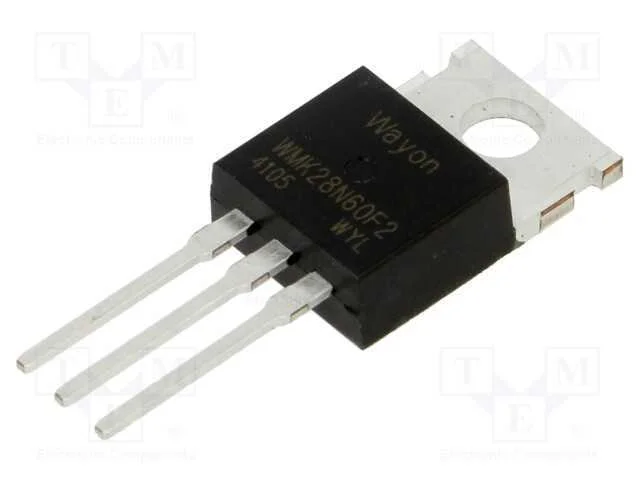 Trans&iacute;stor: N-MOSFET, WMOS F2, unipolar, 600V, 1.