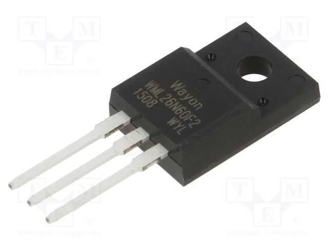 Trans&iacute;stor: N-MOSFET, WMOS F2, unipolar, 600V, 1.