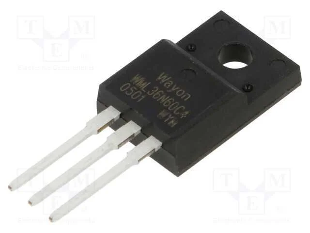 Trans&iacute;stor: N-MOSFET, WMOS C4, unipolar, 600V, 2.