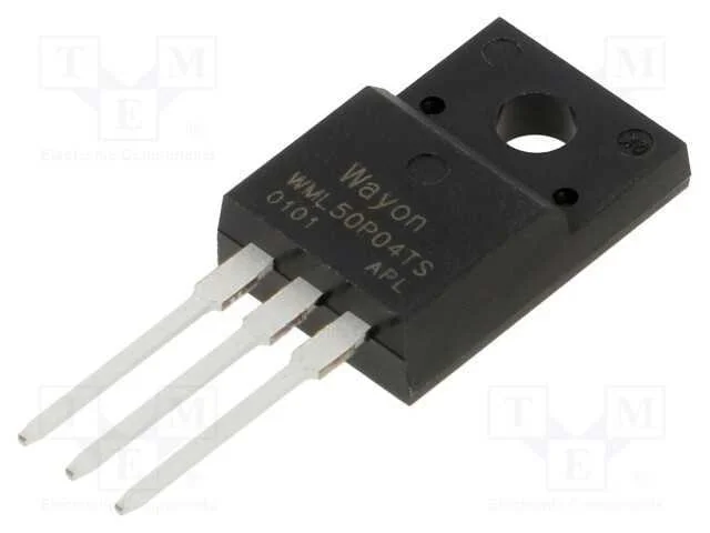 Trans&iacute;stor: P-MOSFET, unipolar, TO220FP