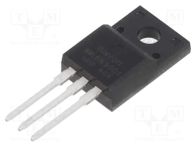 Trans&iacute;stor: N-MOSFET, WMOS D1, unipolar, 900V, 6.